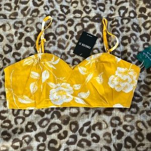 Mustard crop top